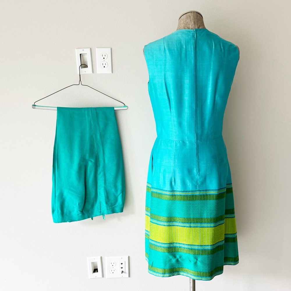 Vintage Star of Siam Turquoise 2 Piece Set - Picture 3 of 17
